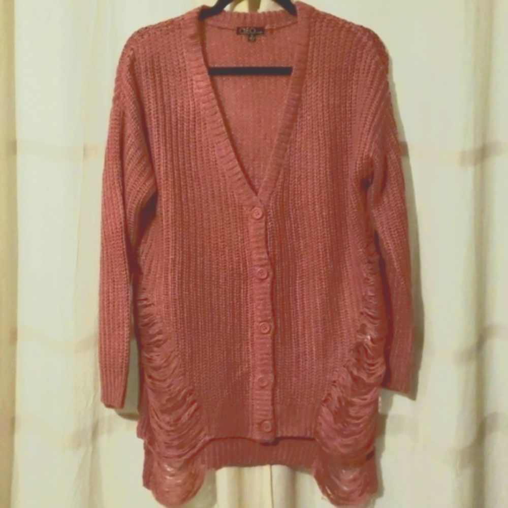 Cleo Distressed Cardigan